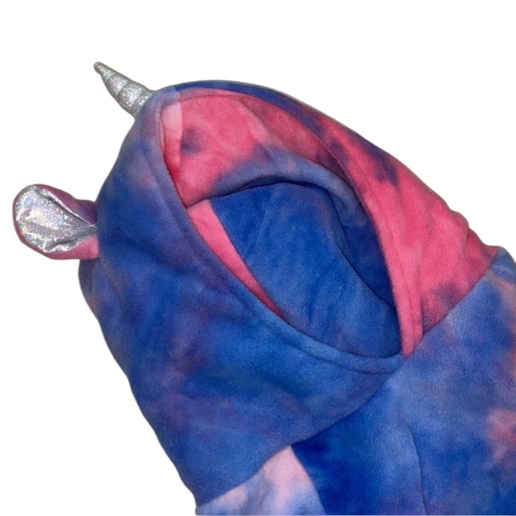 Old Navy Pink and Blue Dog Hoodie - Picture 3 of 9